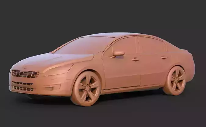 PEUGEOT 508 Sedan 3D print model