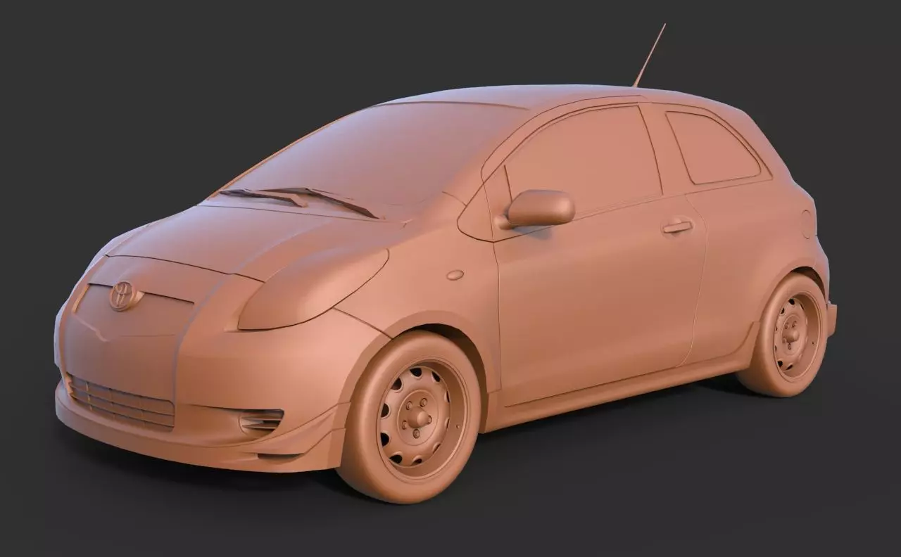 Toyota Yaris 3D print model_0