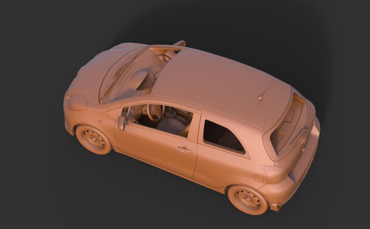 Toyota Yaris 3D print model_5