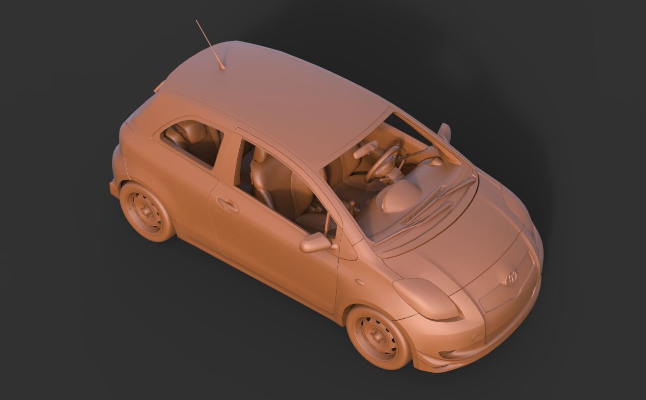 Toyota Yaris 3D print model_6