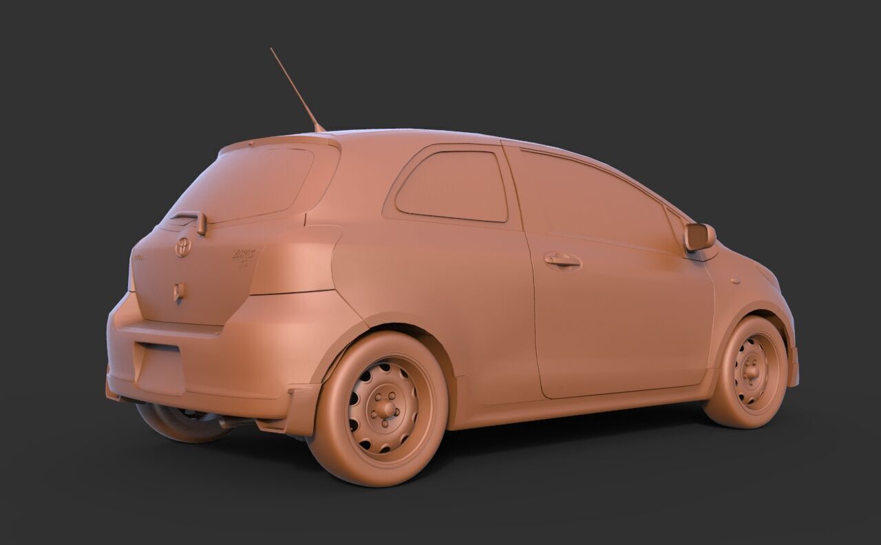 Toyota Yaris 3D print model_4