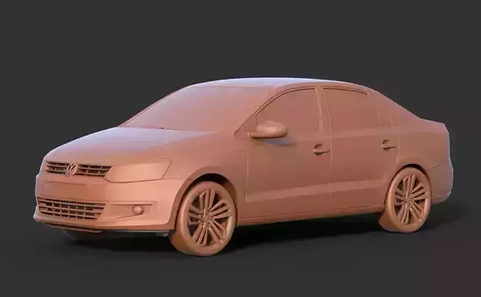 Volkswagen Polo 2016 3D print model