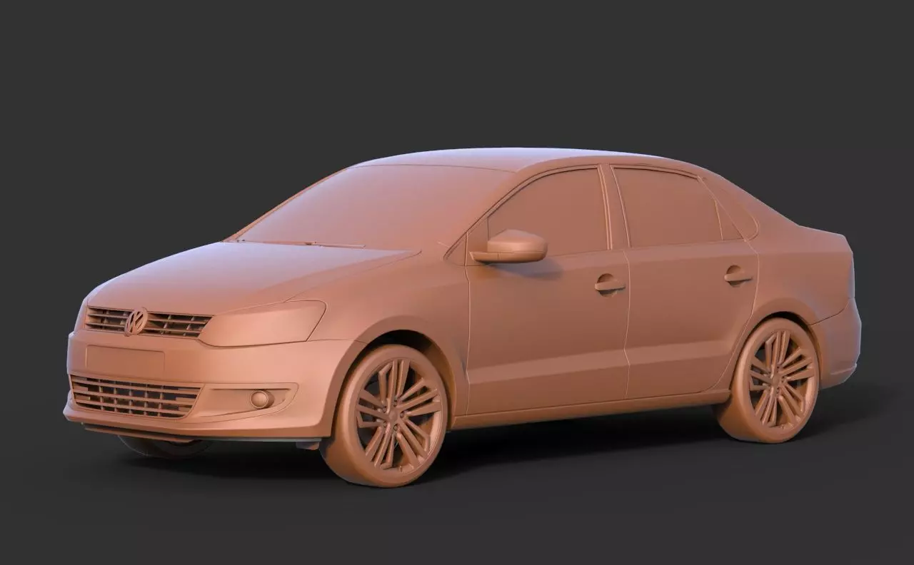 Volkswagen Polo 2016 3D print model