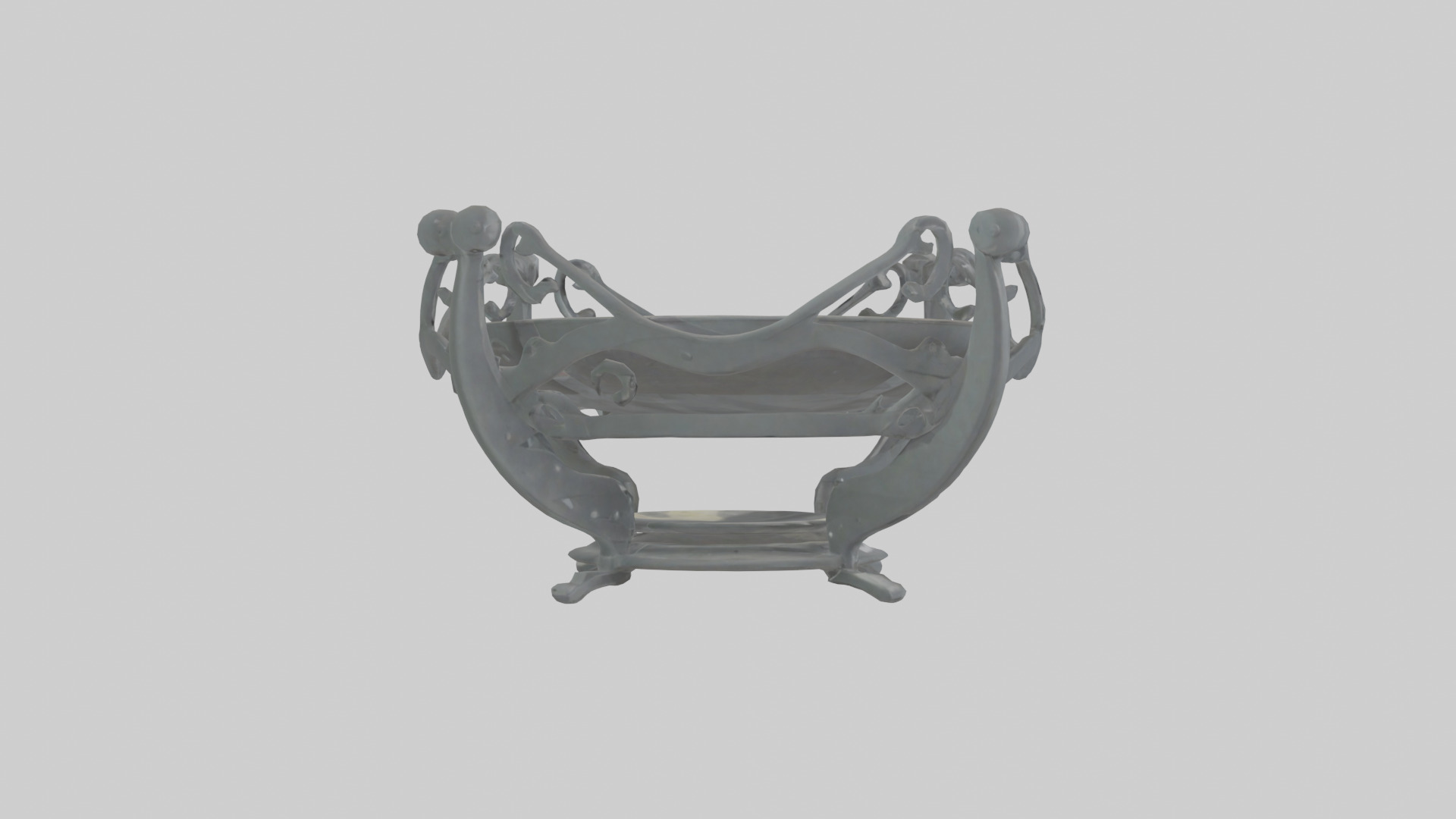 Plate Stand model Low-poly 3D model_2