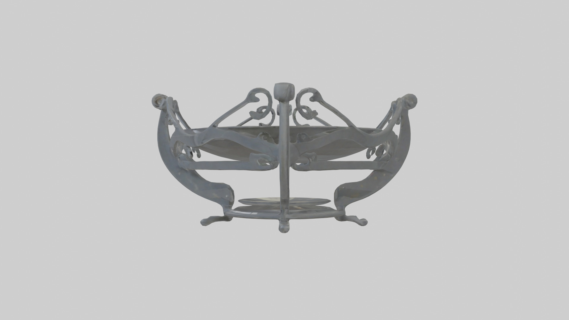 Plate Stand model Low-poly 3D model_12