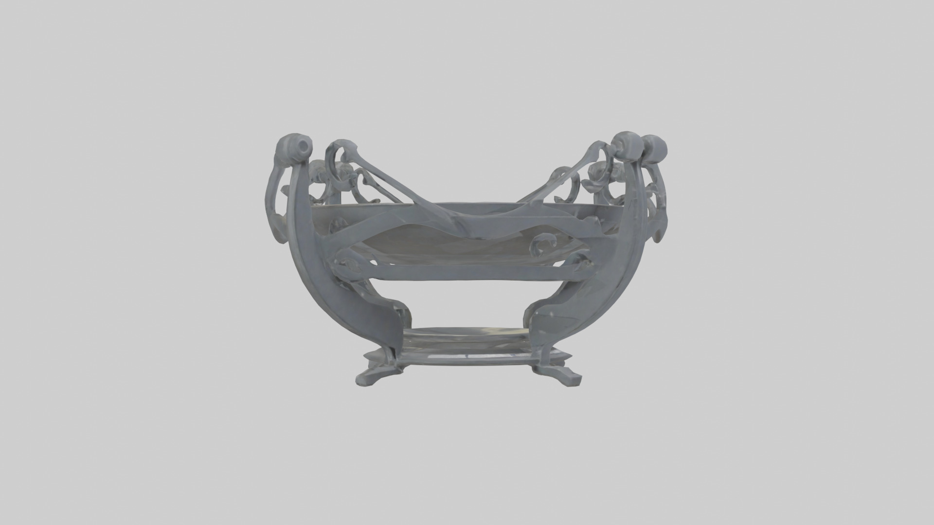 Plate Stand model Low-poly 3D model_11