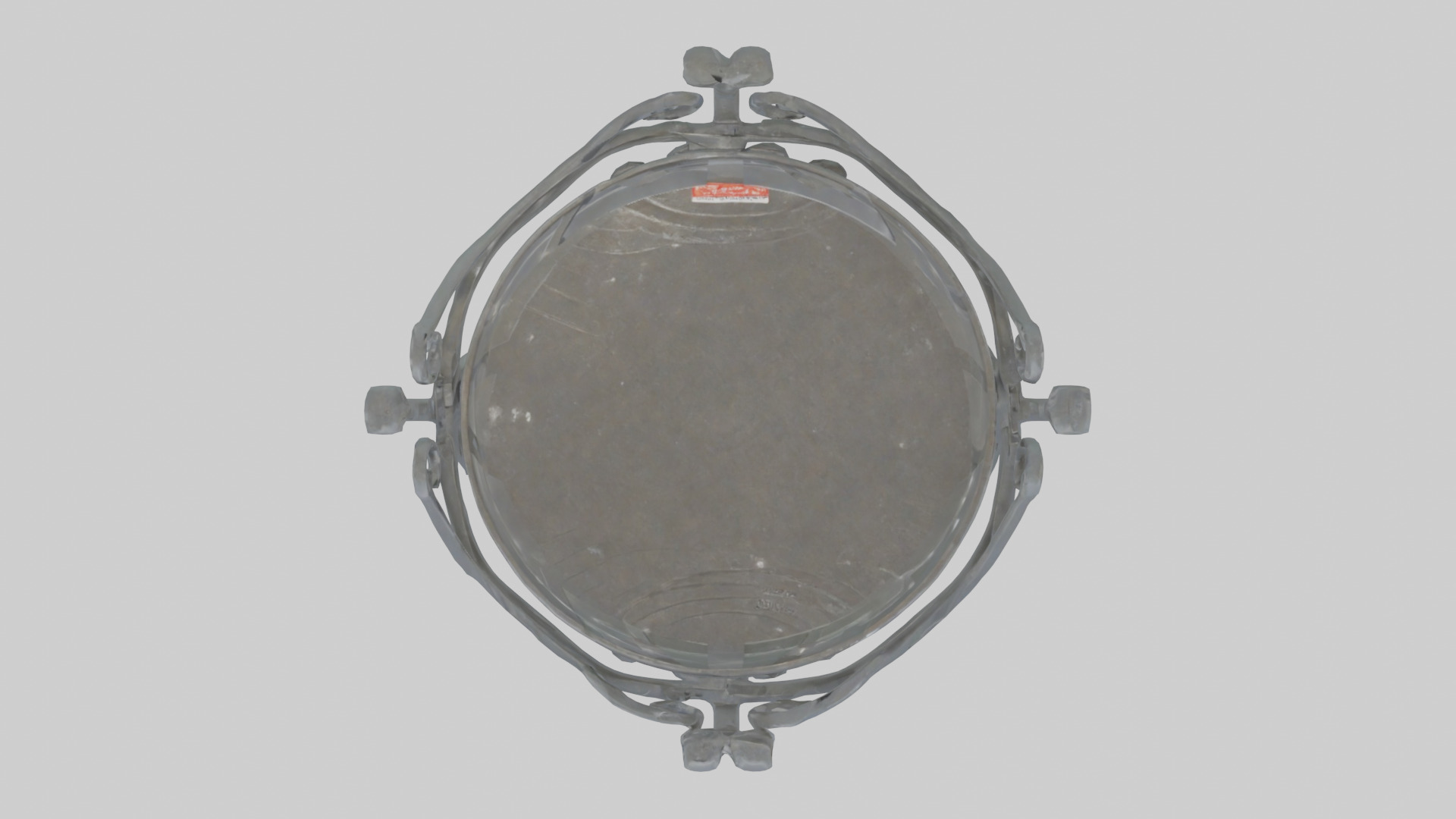 Plate Stand model Low-poly 3D model_14