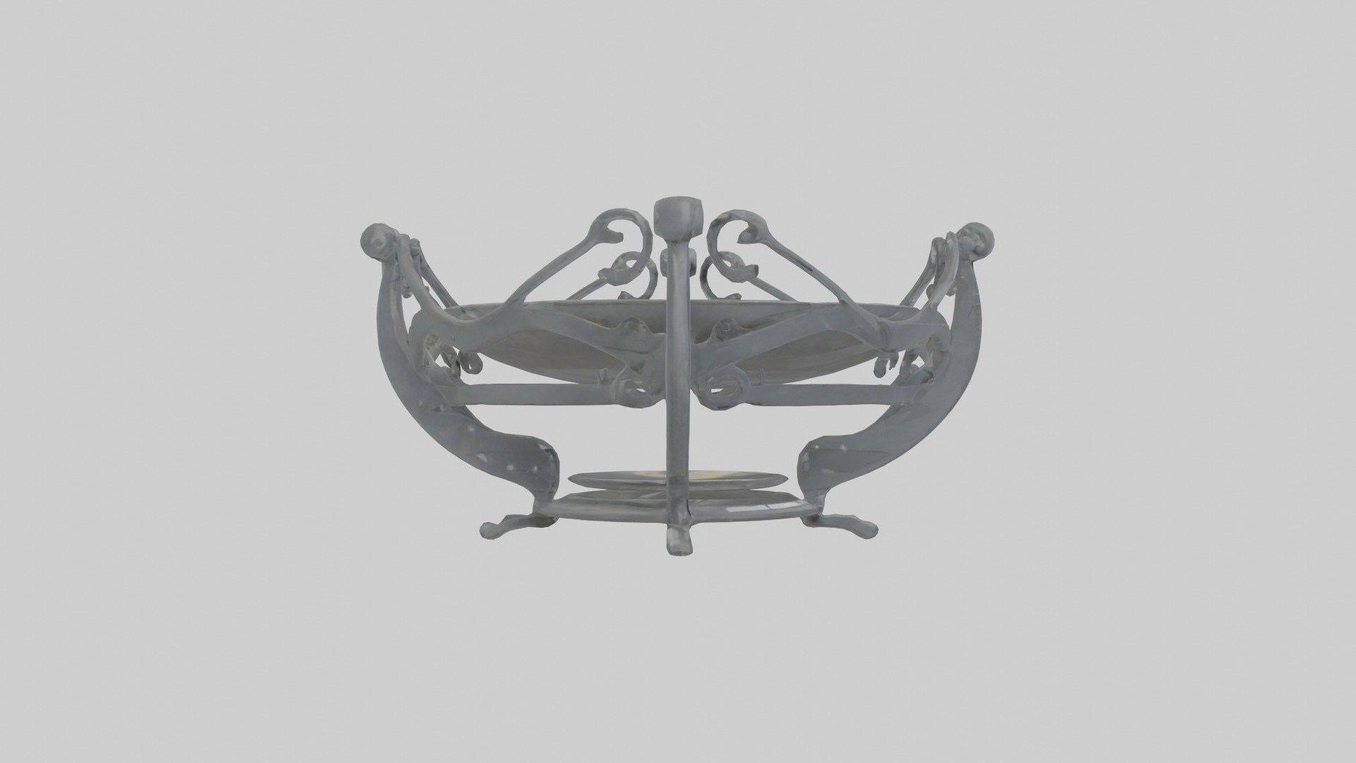 Plate Stand model Low-poly 3D model_13