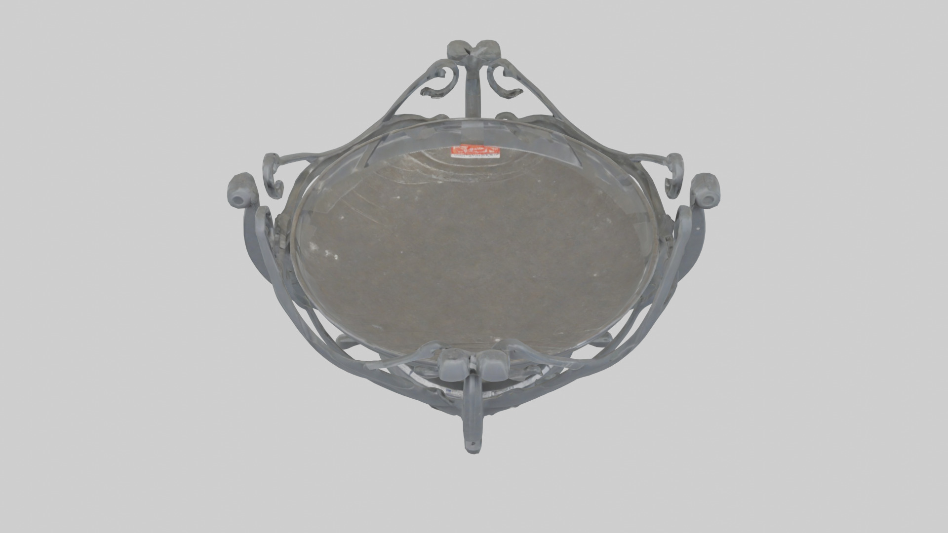 Plate Stand model Low-poly 3D model_16