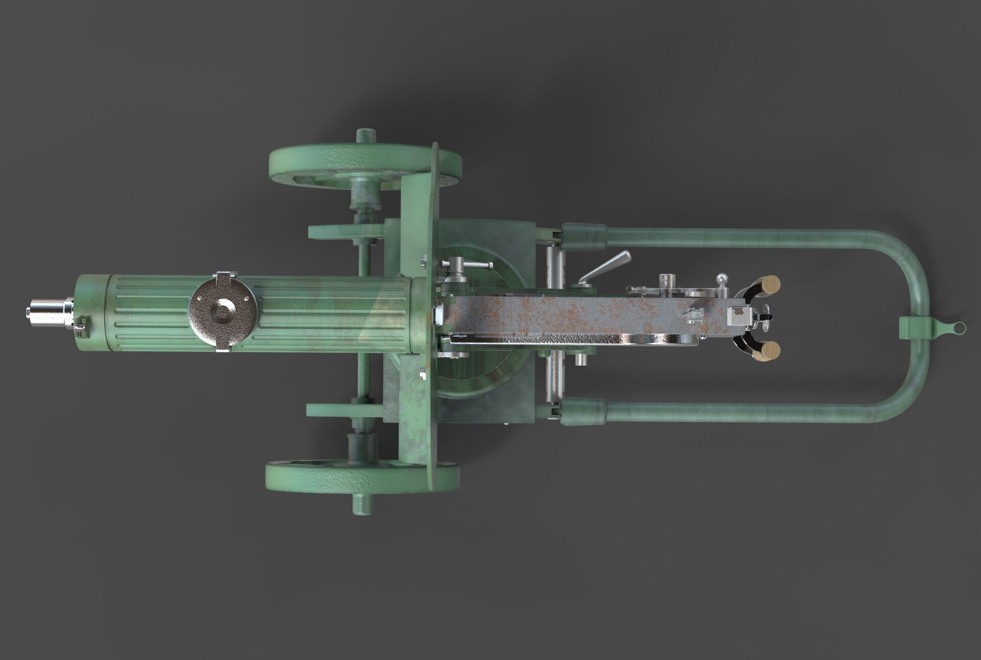 Soviet Maxim machine gun model 3D model_20
