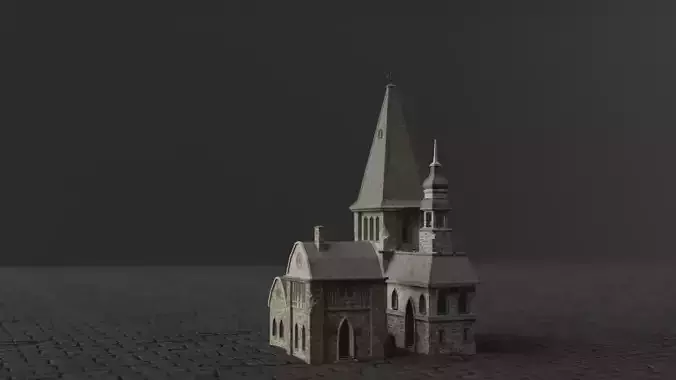 Dark Fantasy House - MDI 3D model