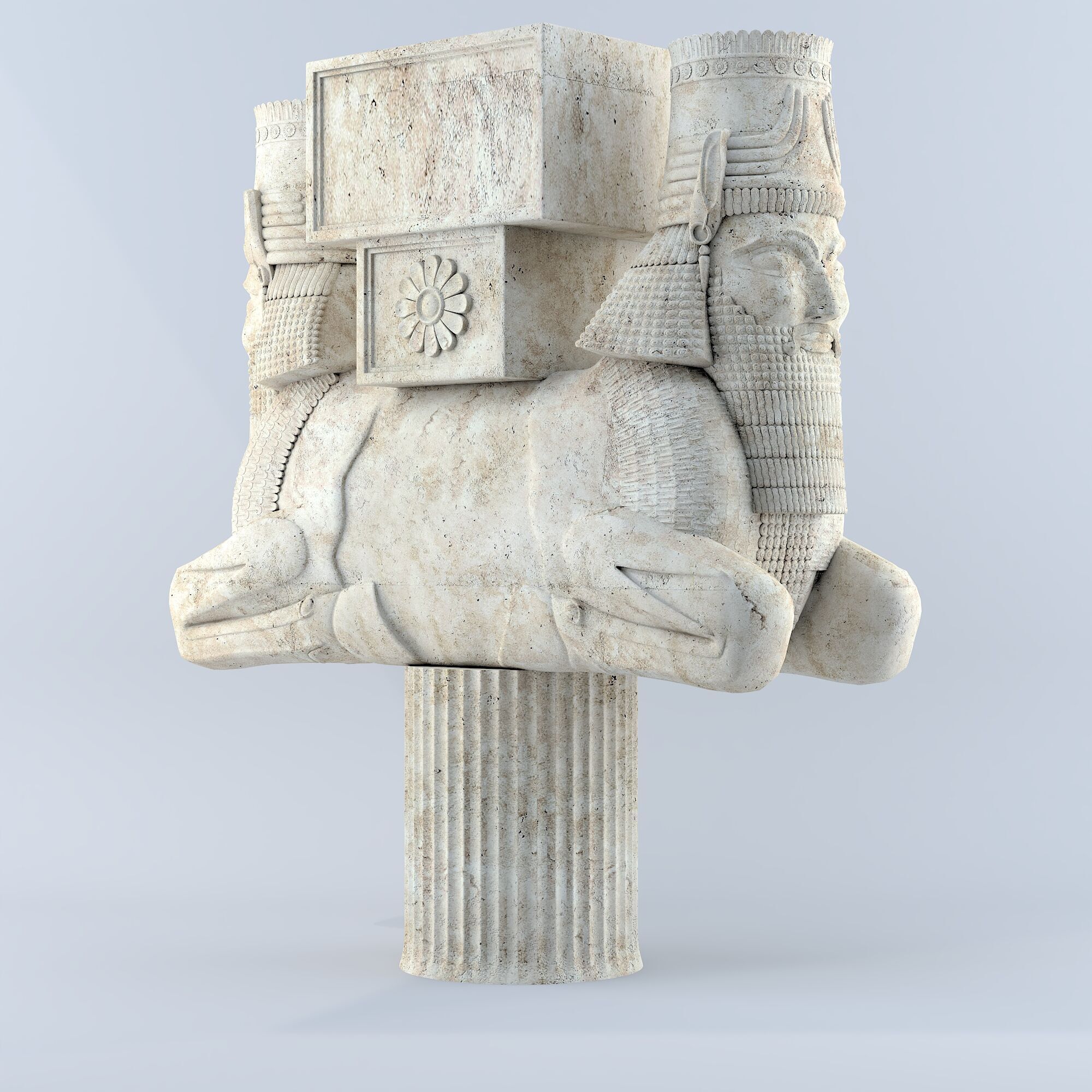 Persian column 05 3D model_2