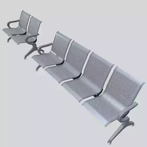 Hospital Benche Low Poly