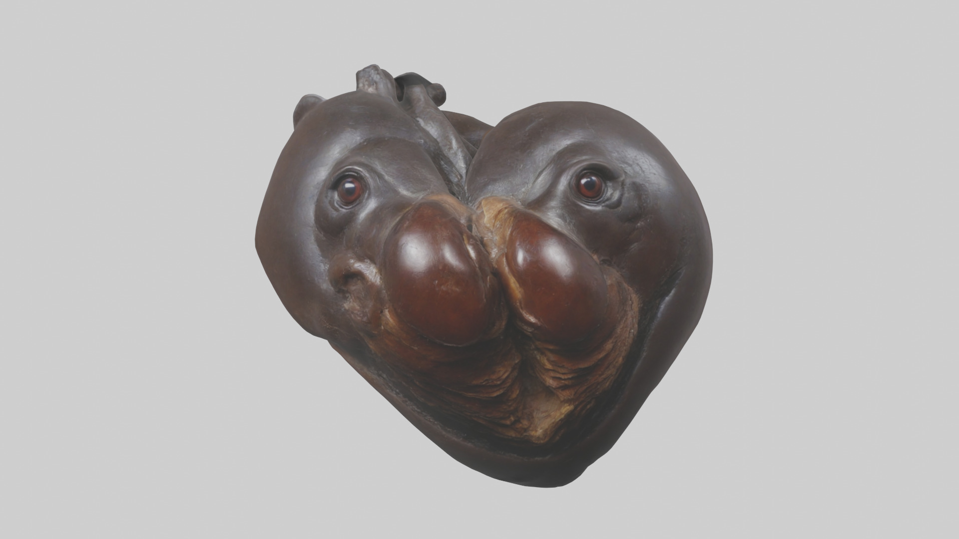 Platypus Heart Low-poly 3D model_9