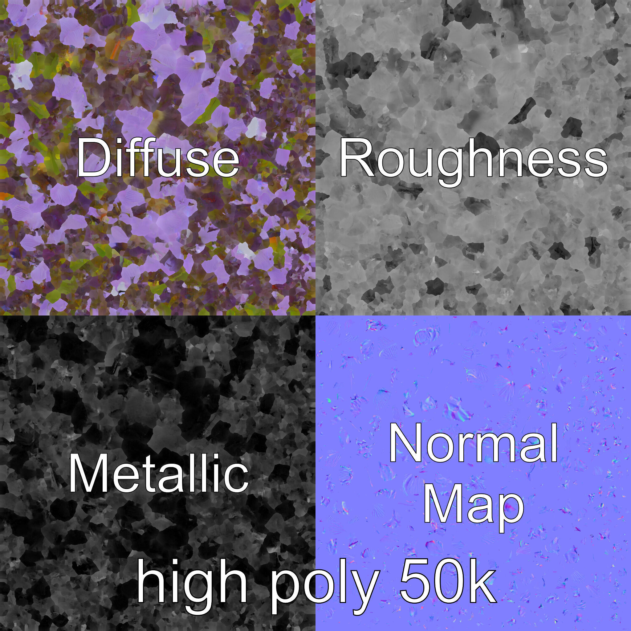 Lavender Flower Botanical Detailed 3D model pack Low-poly 3D model_3