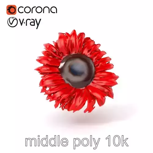 Freesia Minor Vibrant Flower Model Pack Low-poly 3D model