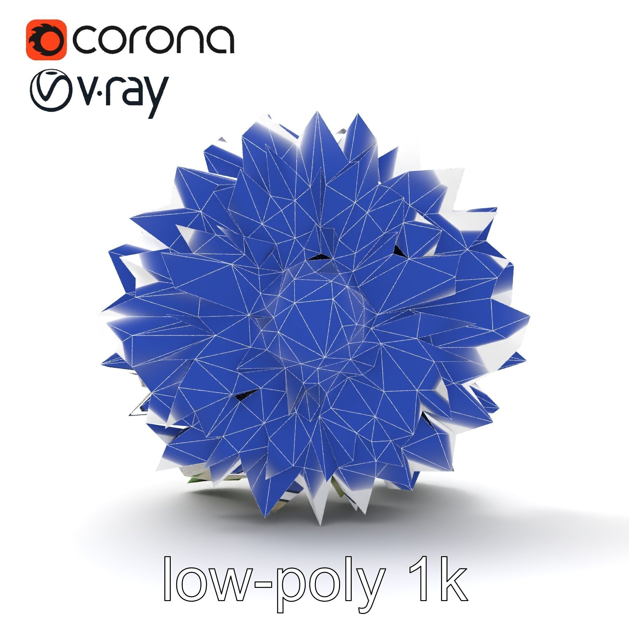 Chrysanthemum White Petal Realistic Texture model pack Low-poly 3D model_16