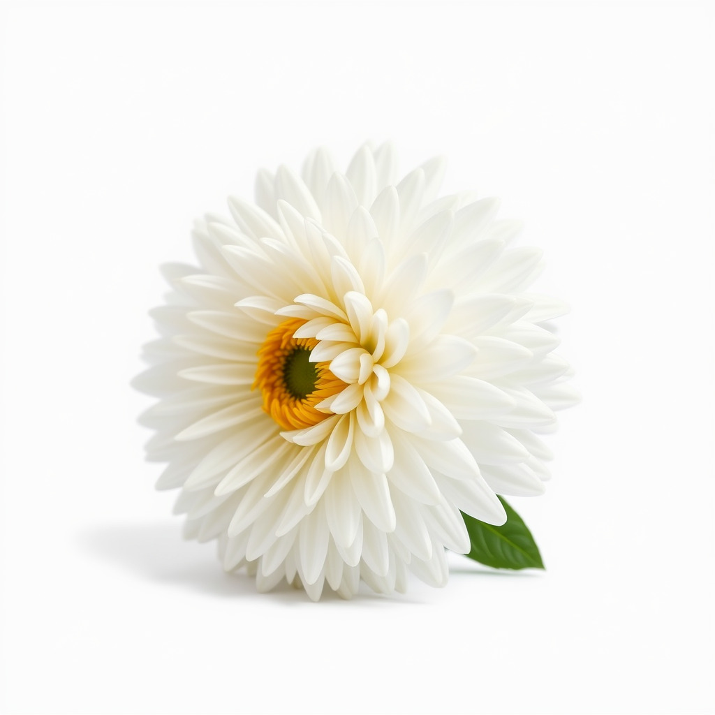 Chrysanthemum White Petal Realistic Texture model pack Low-poly 3D model_3
