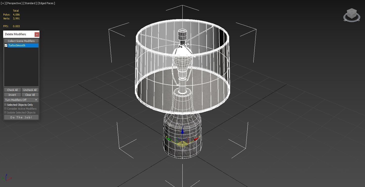 Quarry Table Lamp 3D model_7