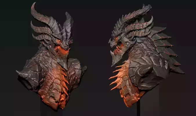 Deathwing Warcraft 3D print model