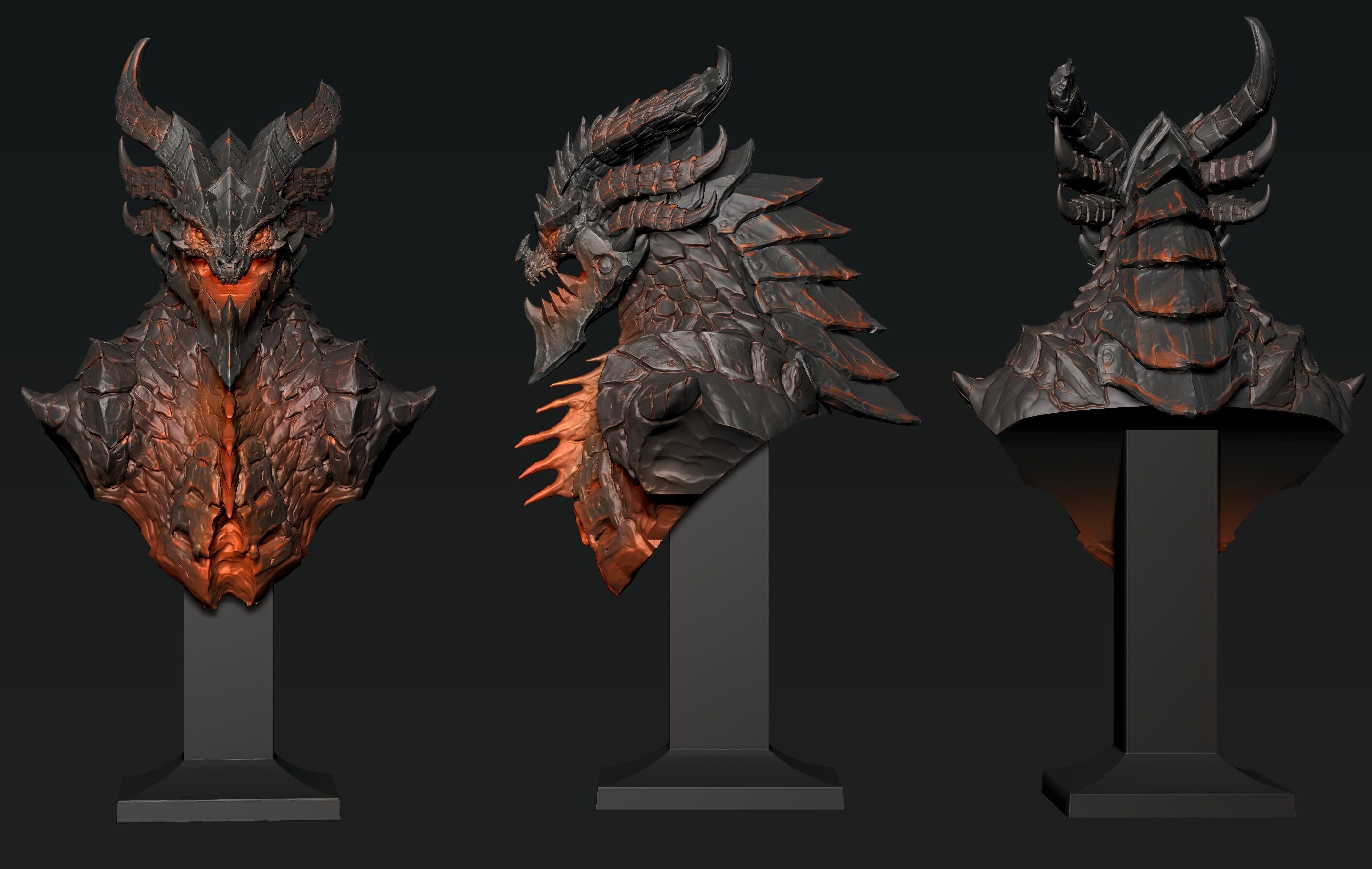 Deathwing Warcraft 3D print model_5