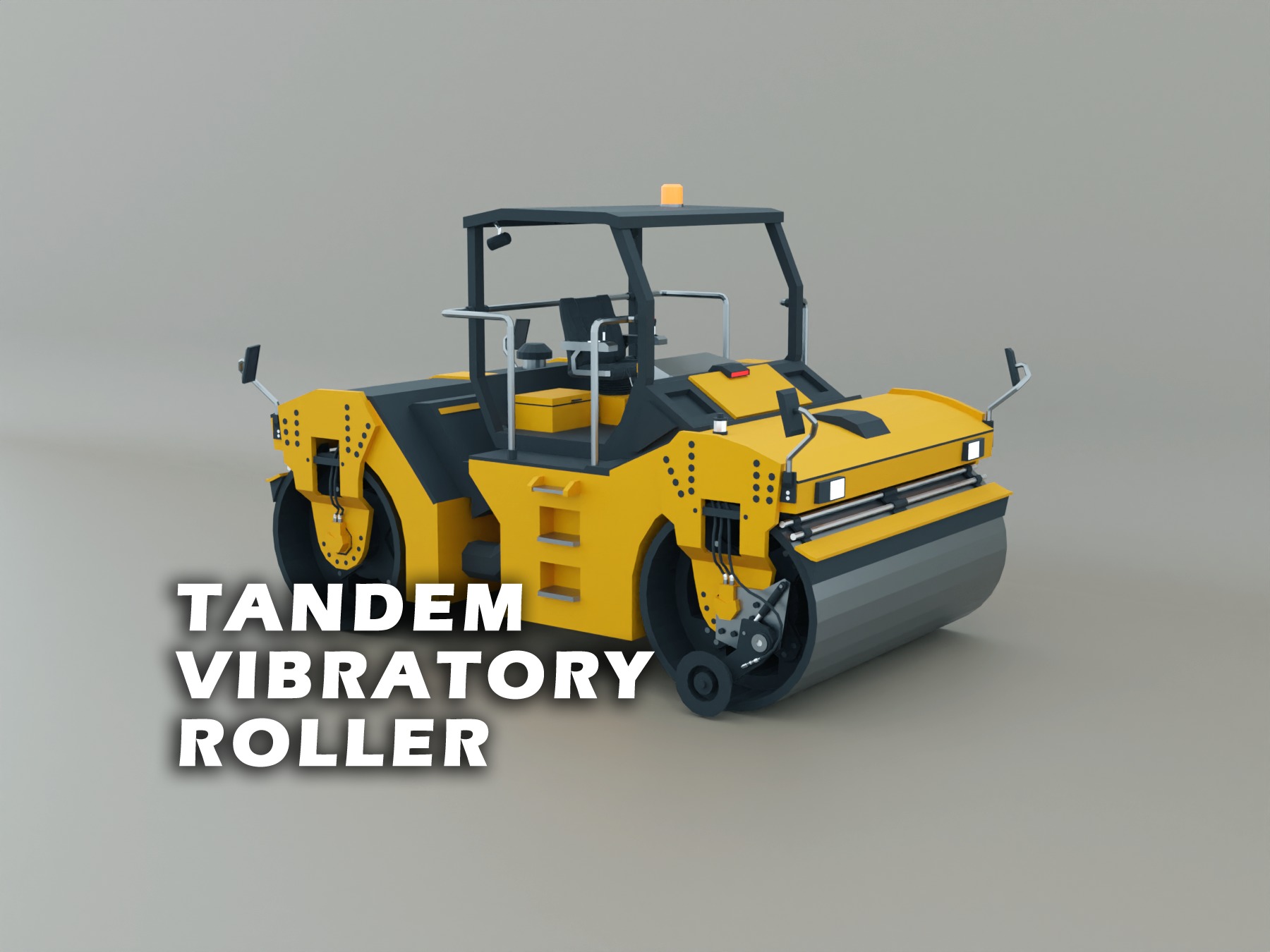 Heavy Machinery - Lowpoly Pack 1 3D Model Collection_7