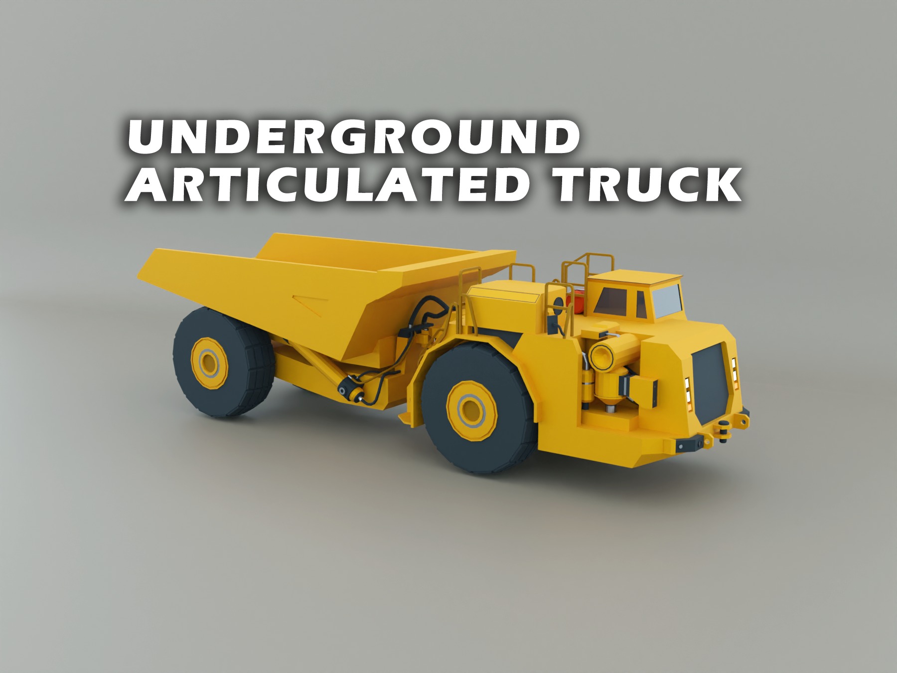 Heavy Machinery - Lowpoly Pack 1 3D Model Collection_8