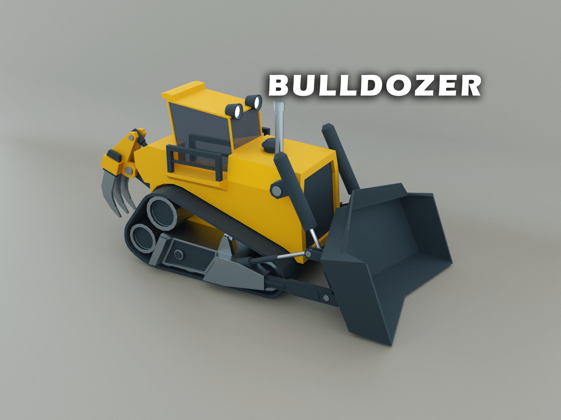 Heavy Machinery - Lowpoly Pack 1 3D Model Collection_2