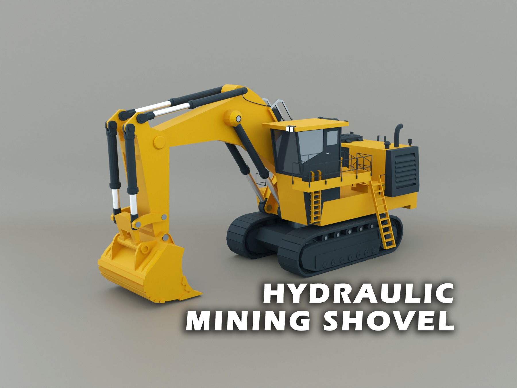 Heavy Machinery - Lowpoly Pack 1 3D Model Collection_4