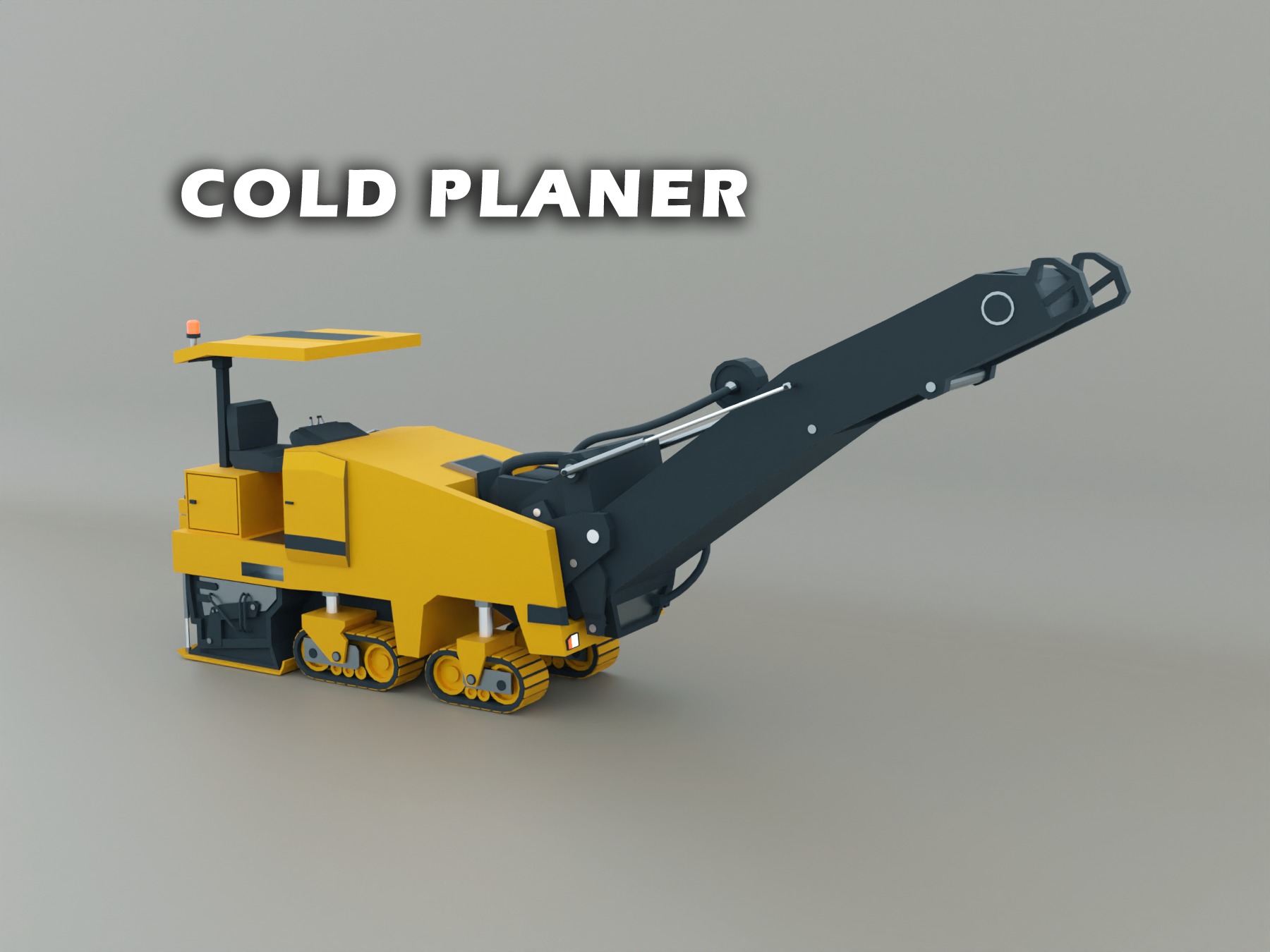 Heavy Machinery - Lowpoly Pack 1 3D Model Collection_3