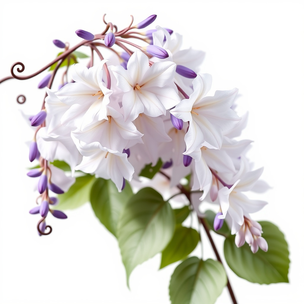 Double Wisteria Plush Flowers Realistic Model Pack Low-poly 3D model_3