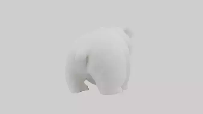 Polar Bear Cub Figurine model