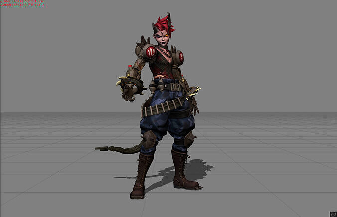 Dyrroth Ruins Scavenger Low-poly 3D model