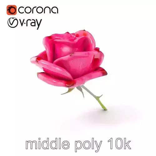 Vibrant Rose Model Pack with Detailed Textures