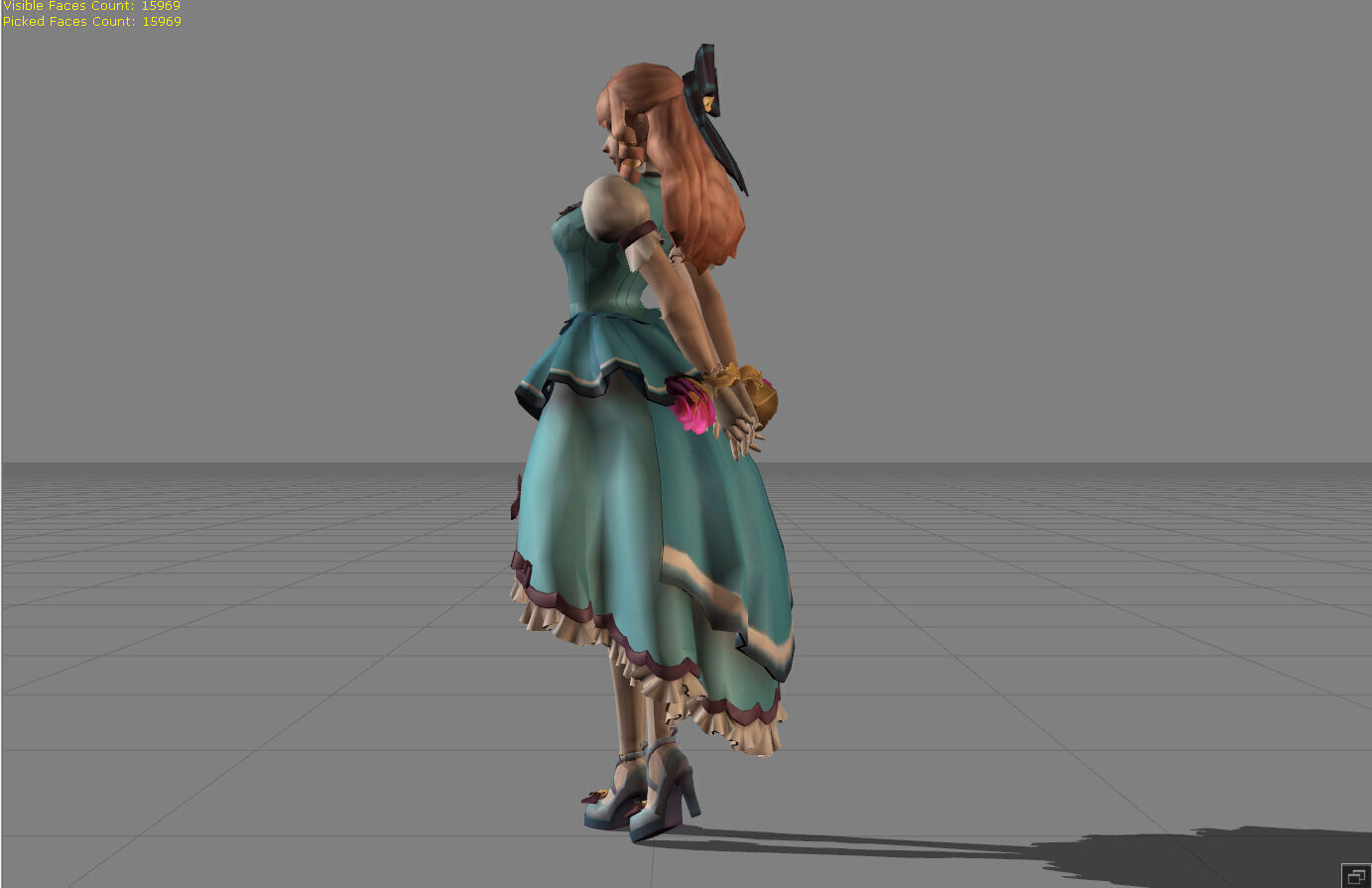 Guinevere Fleur de Bleau Low-poly 3D model_2