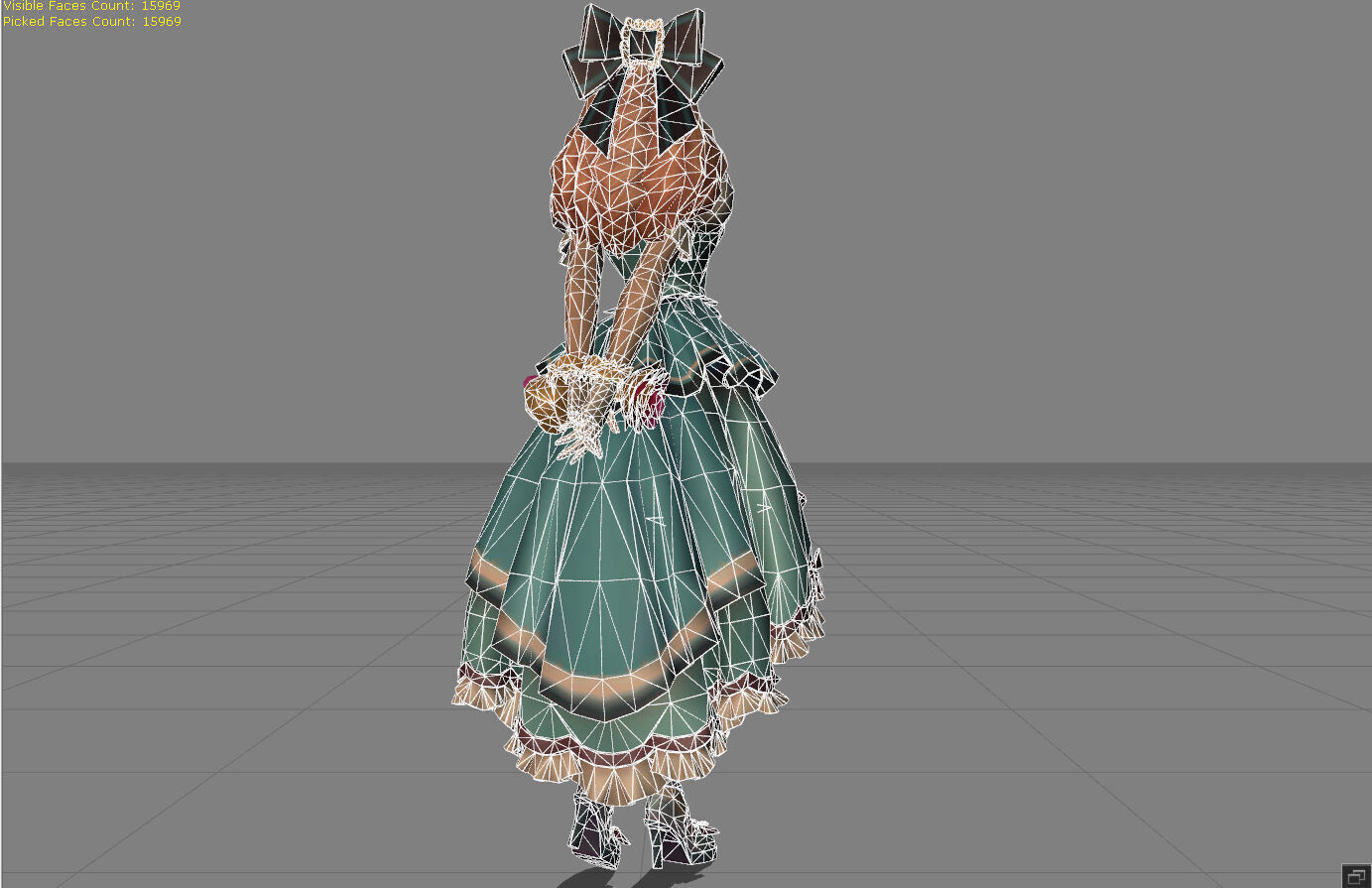 Guinevere Fleur de Bleau Low-poly 3D model_7