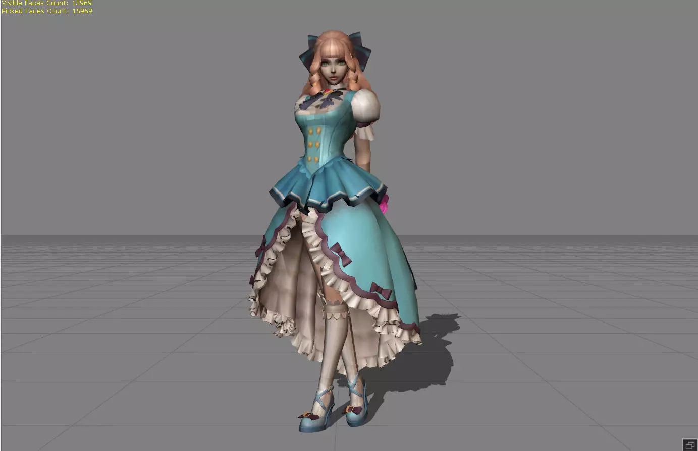 Guinevere Fleur de Bleau Low-poly 3D model_0