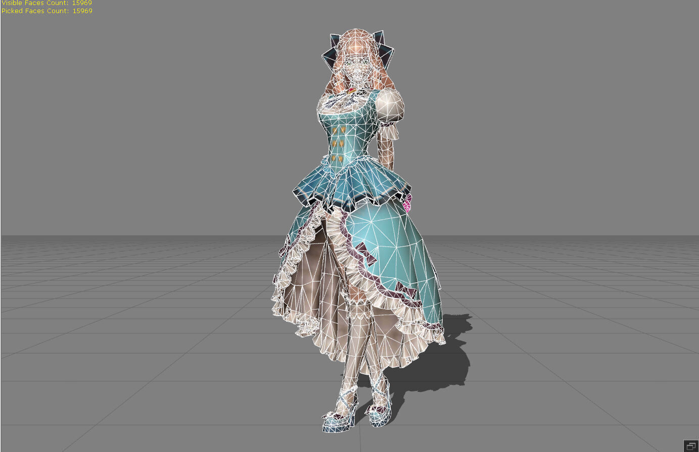 Guinevere Fleur de Bleau Low-poly 3D model_4