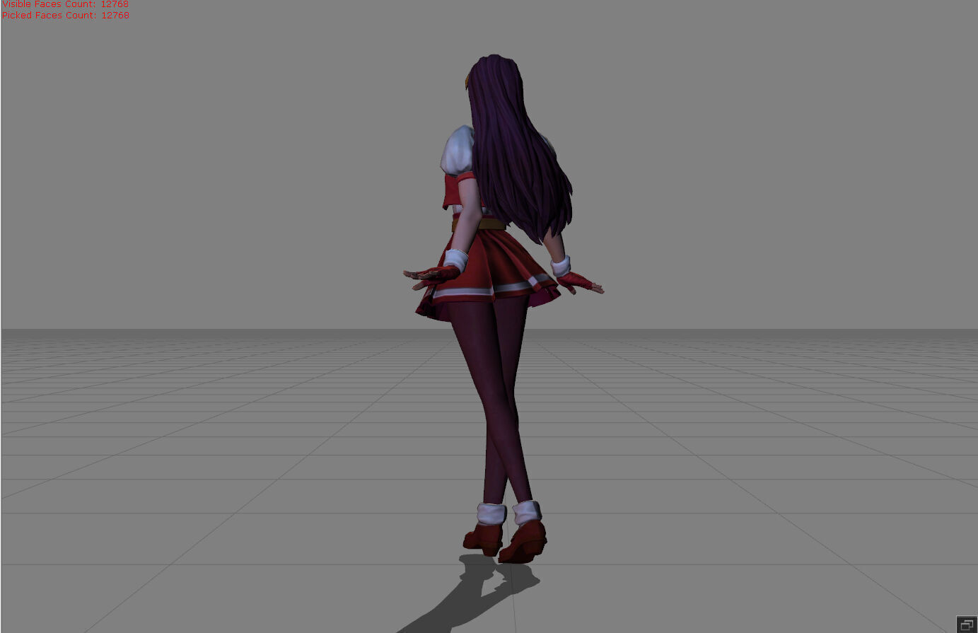 Guinevere Athena Asamiya Low-poly 3D model_5