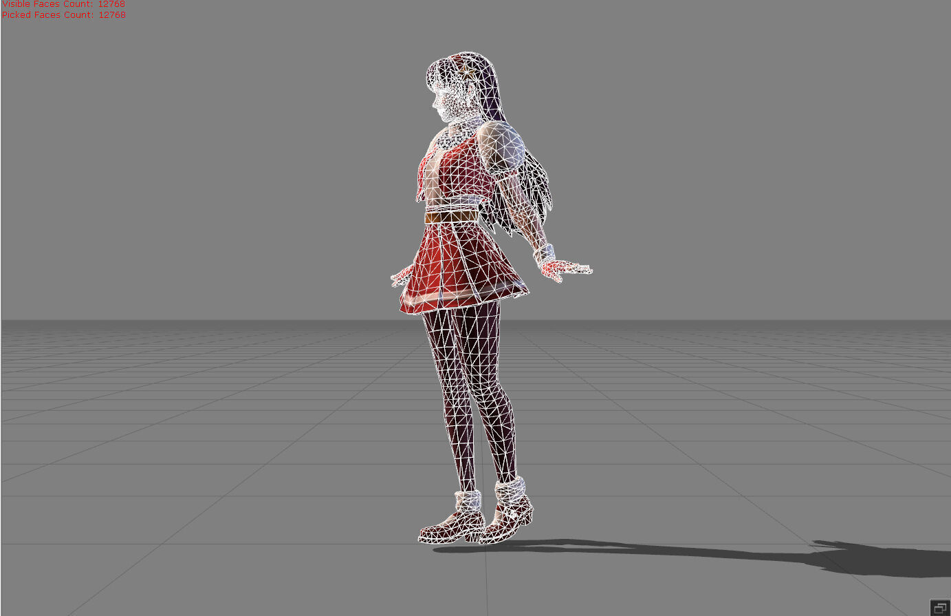 Guinevere Athena Asamiya Low-poly 3D model_8
