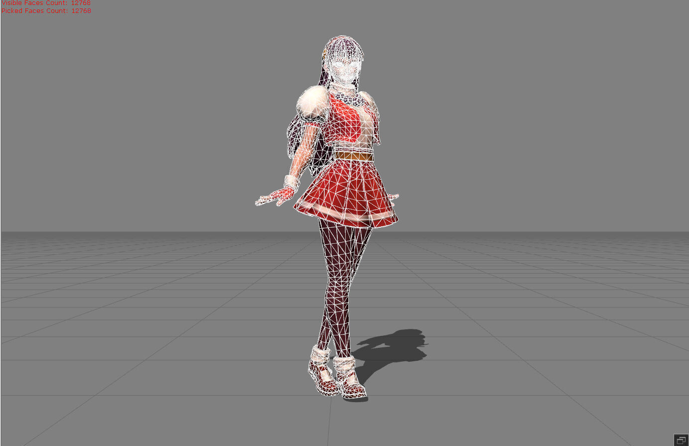 Guinevere Athena Asamiya Low-poly 3D model_6