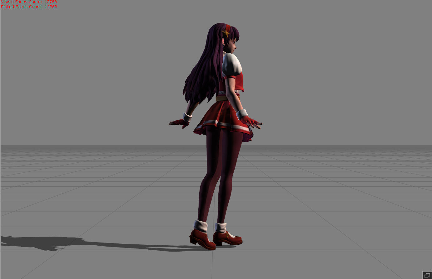 Guinevere Athena Asamiya Low-poly 3D model_3