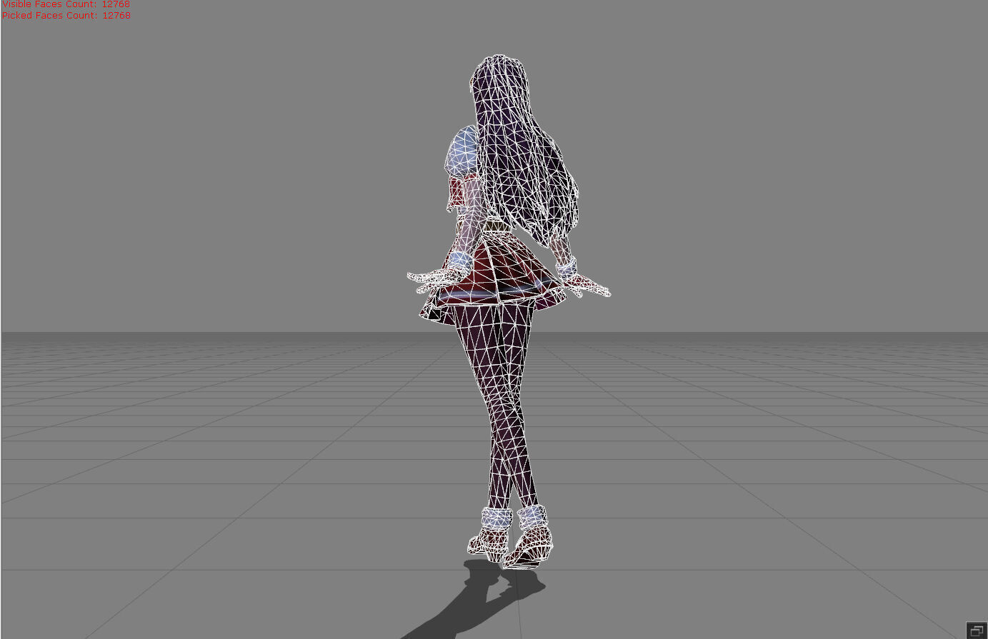 Guinevere Athena Asamiya Low-poly 3D model_9