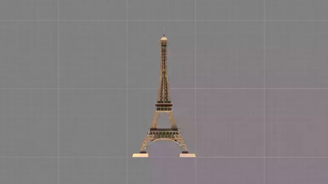 An Eiffel Tower 3d model