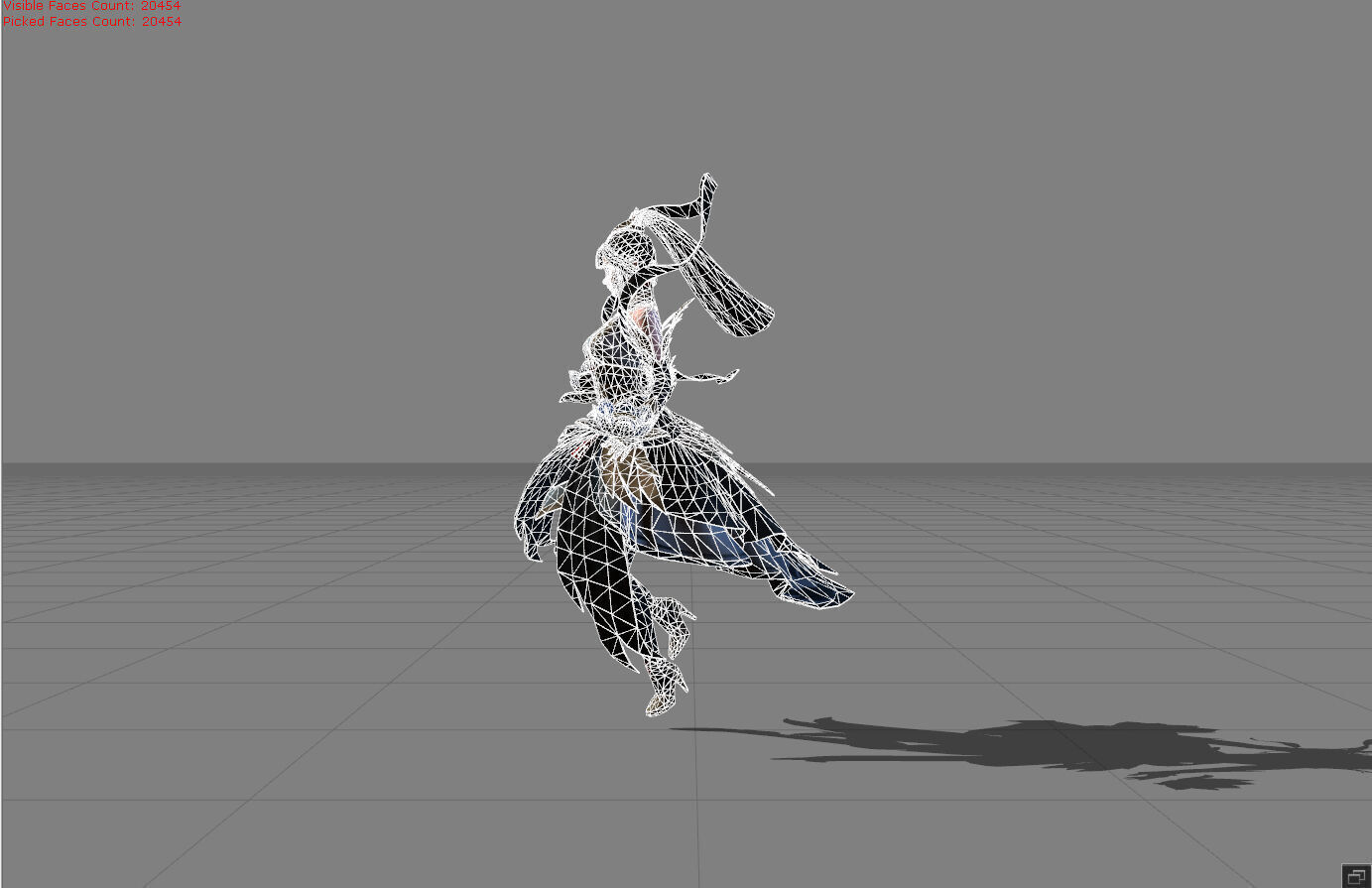 Guinevere Lady Crane Low-poly 3D model_8