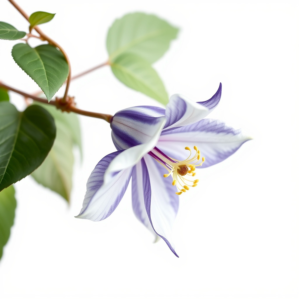 Bicolor Clematis Flower Model Pack Low-poly 3D model_3