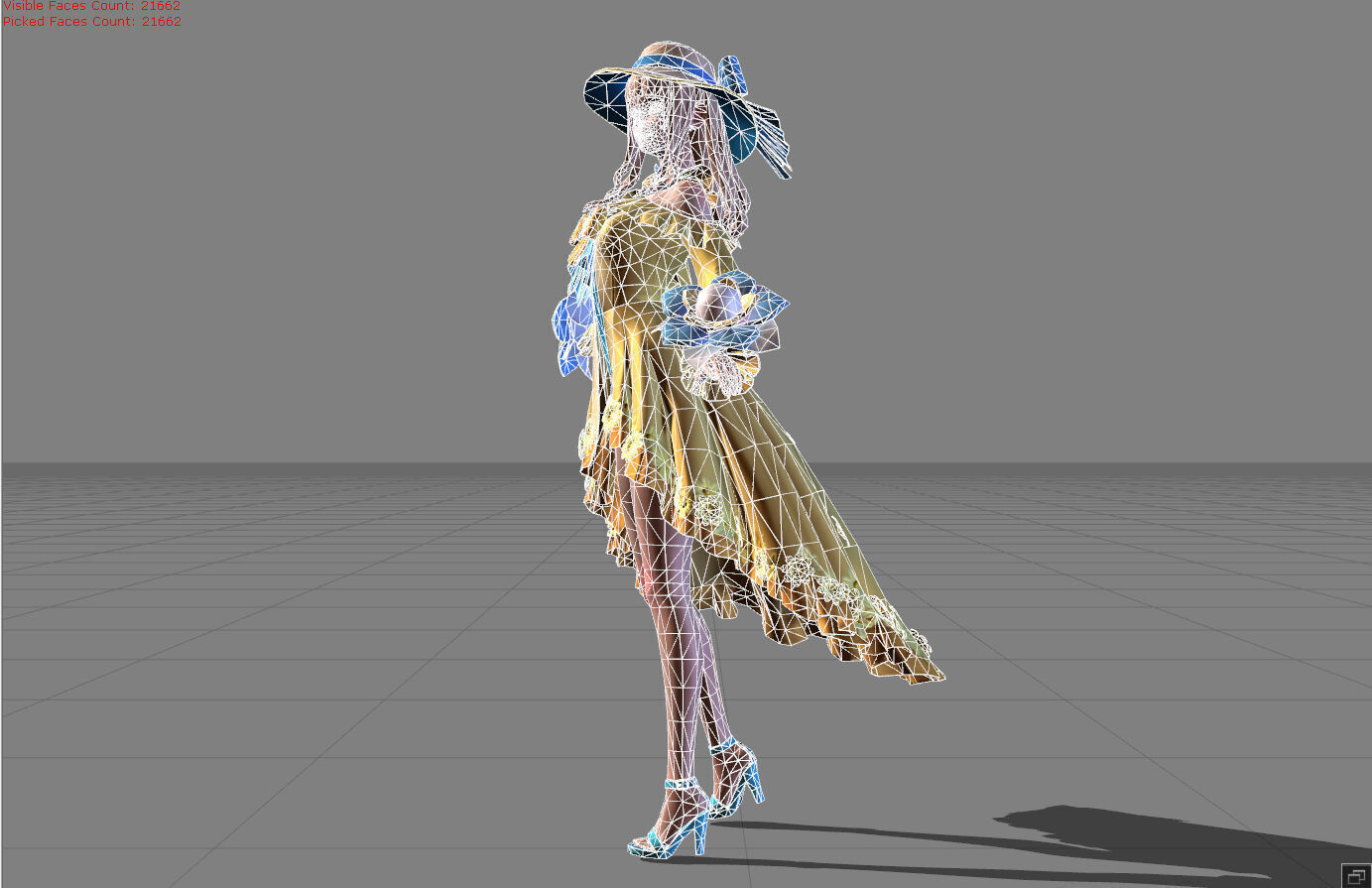 Guinevere Summer Breeze Low-poly 3D model_7