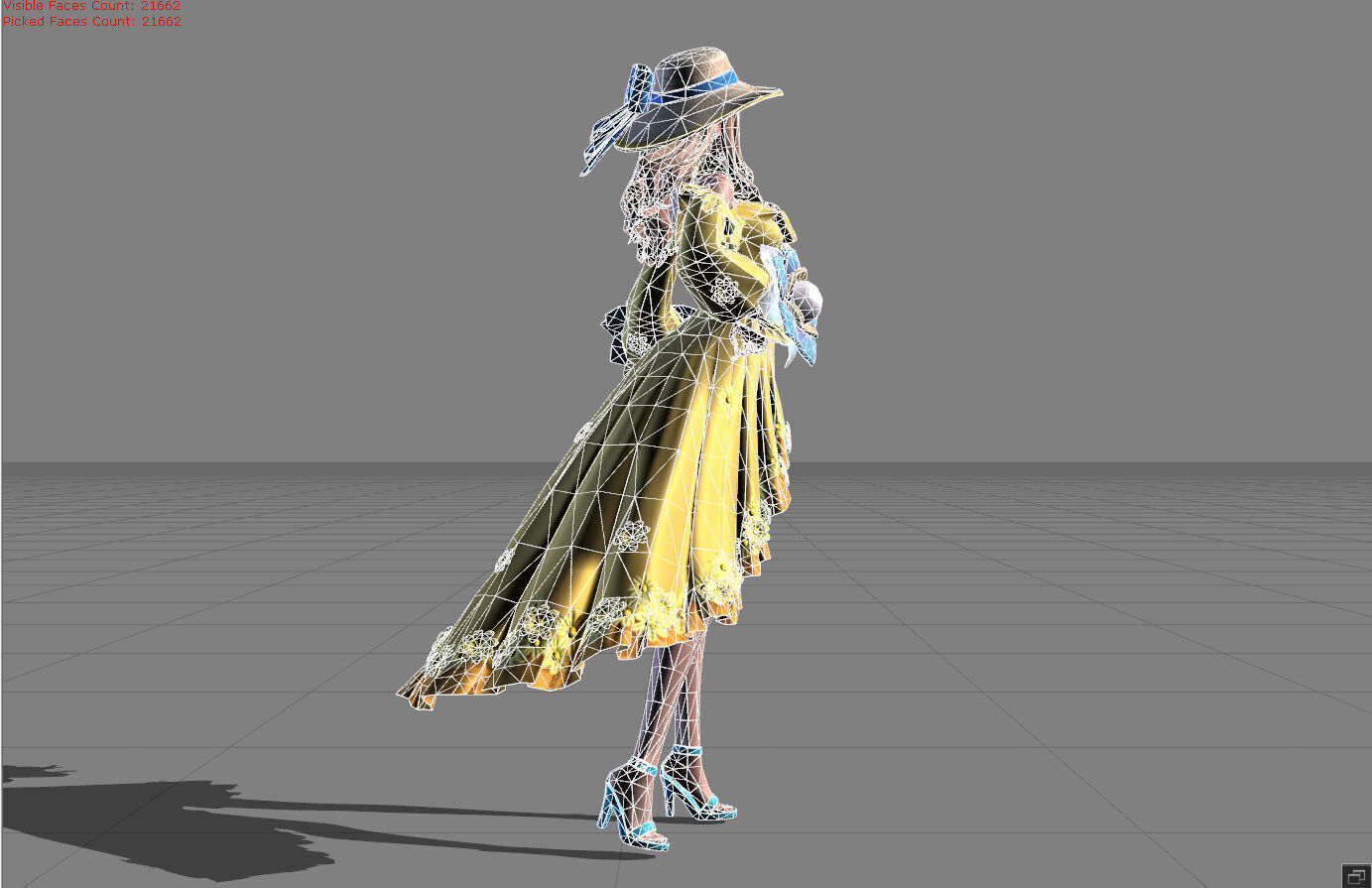 Guinevere Summer Breeze Low-poly 3D model_6