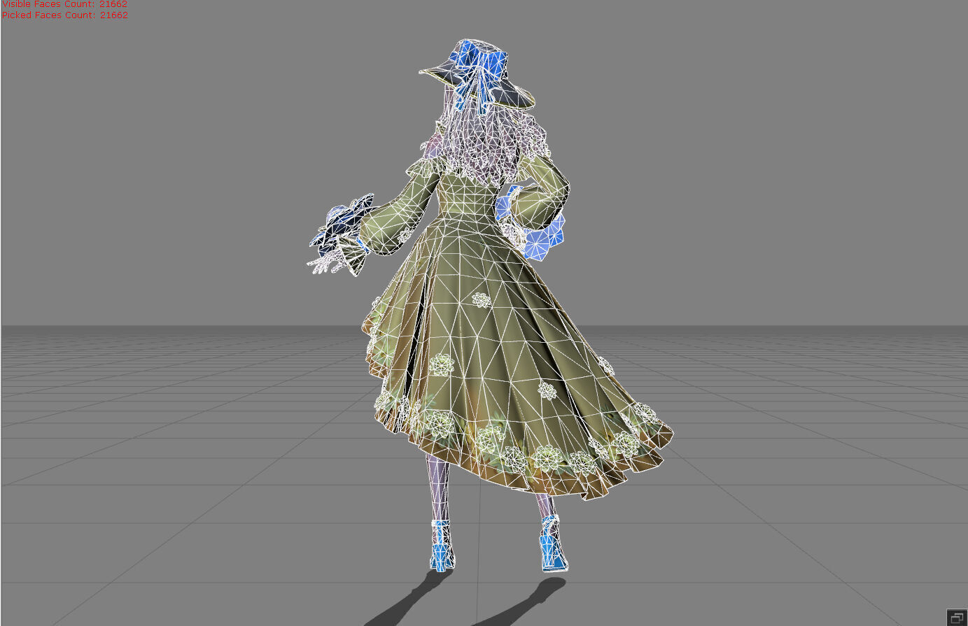 Guinevere Summer Breeze Low-poly 3D model_8