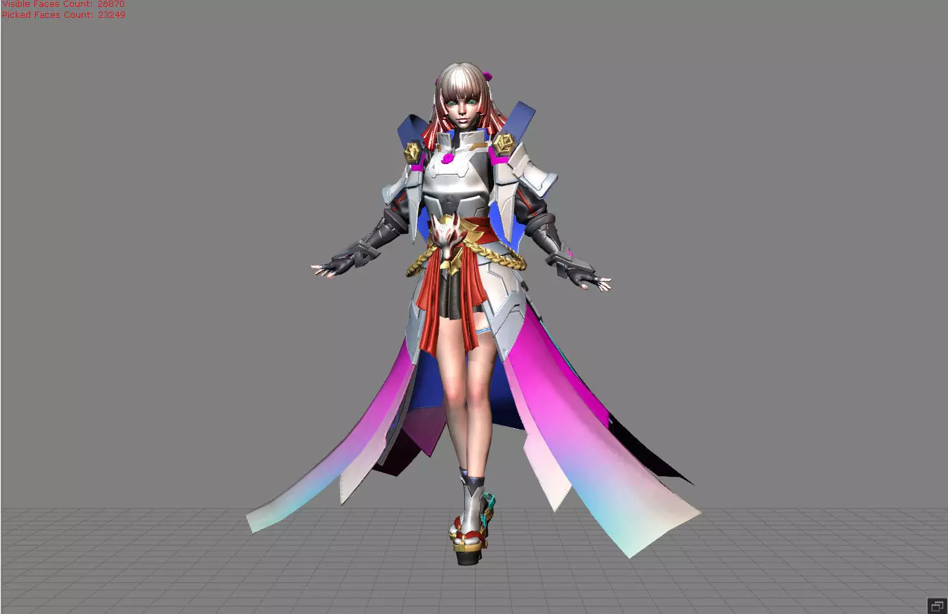 Guinevere Psion of Tomorrow Low-poly 3D model_0